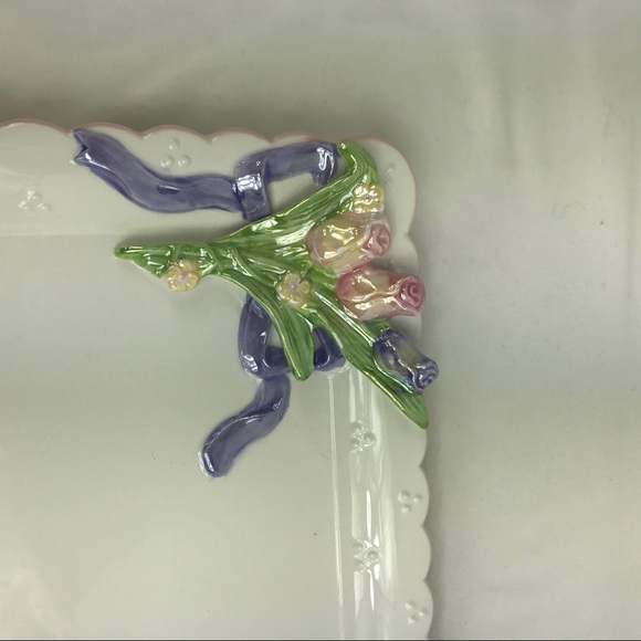 Bella Casa Set of 2 Vntg Luster Plates Square - Picture 5 of 5